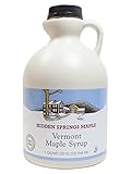 Hidden Springs Natural Vermont Maple Syrup, Golden Delicate, 32 Ounce