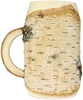 Wooden Beer Mug - Original Present for Men - Men's gifts - Birthday Gift for Dad, Grandpa, Friend - Rustic Decoration - Standard