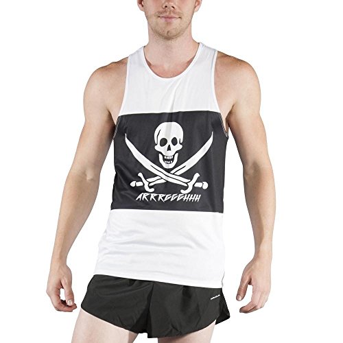 BOA Mens Printed Running Singlet (2600P)(The Cap'n, Medium)