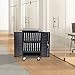 Pearington 20 Device Mobile Charging and Storage Cart for iPads, Chromebooks and Laptop Computers, Up To 17-Inch Screen Size, Surge Protection, Front & Back Access Locking Cabinet, Black