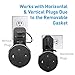 Macally Echo Dot Wall Mount Holder for Amazon Alexa 2nd Gen Speaker - Compact Bracket Stand Saves Home & Kitchen Counter Space - Hanger Accessories without Messy Wires or Screws (Black)