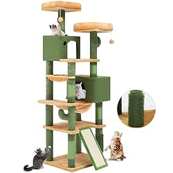 YITAHOME 76in Tall Cactus Cat Tree Tower with