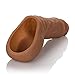 CalExotics Packer Gear STP Packer – Realistic Prosthetic Stand To Pee Strap On Sex - Trans Transitioning FTM Adult Female To Male - Brown