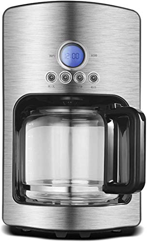 BJYG Kaffeemaschine, Filter, Kaffeemaschine, 1,2 l, mit Timer für 24 Stunden mit LCD-Display, Filterkaffeemaschine…