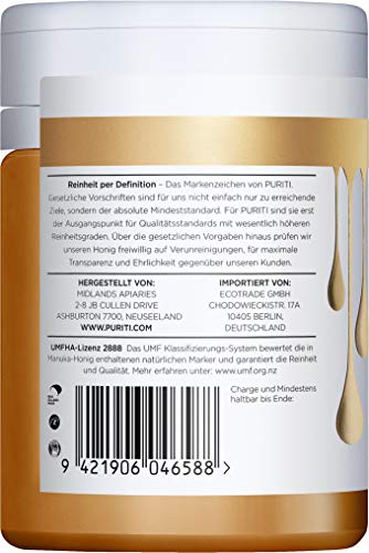 PURITI Manuka Honig MGO 200+ 250g aus Neuseeland mit zertifiziertem Methylglyoxal Gehalt - Laborgeprüft, Direktimport, reines Naturprodukt, frei von Zusatzstoffen – Bild 3