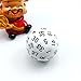 Bescon Fifty-Sided Die, 50 Sided Cube, 50 Sides Dice, 50-Sided D50 30mm Large Gaming Dice - 5 Assorted Opaque Color with Numbers