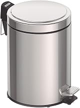 Tramontina 5L Pedal Bin Stainless Steel Bathroom Bin with Lid 20.5cm Ø