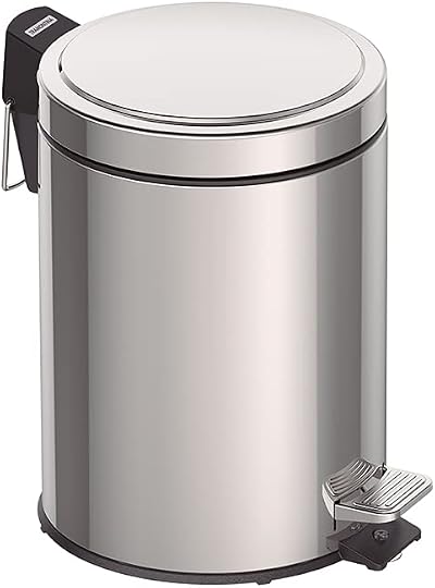 Tramontina 5L Pedal Bin Stainless Steel Bathroom Bin with Lid 20.5cm Ø