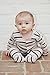 L'ovedbaby Unisex Baby Organic Snap Footie (Coral Stripe, 3-6m)