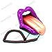 Asiawill Novelty Tongue Stretching Sexy Lips Mouth Corded Desk Home Retro Phone Telephone - Red