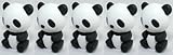 Iwako Panda Erasers, a Set of 5 Pieces, Made in Japan, Collectable.