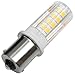 Kakanuo BA15S 1156 1141 Single Contact LED Auto Signal Lamp 4 Watt Warm White 3000K Non-dimmable 51x2835SMD AC/DC 10-18V (Pack of 2)