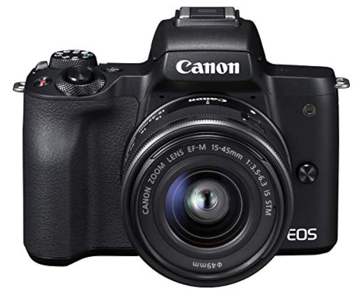 해외] CANON 미러리스 일안 카메라 EOS KISS M 블랙 렌즈 키트 EFM1545