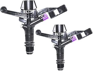5pcs 3/4" Impacto aspersor giratorio doble del inyector Micro Jet riego
