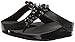 FitFlop Women's Boogaloo Toe Post Flip Flop, Black, 7 M US