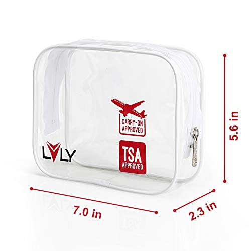 emissary 3 Pack TSA Approved Clear Toiletry Bag Waterproof Travel Toiletries Bags