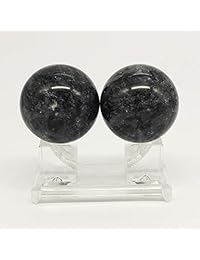 Uno pares 35 mm chino Ejercicio Bolas Baoding Bolas Gris Oscuro Salud Natural Jade Chino estrés bola de mármol BS004