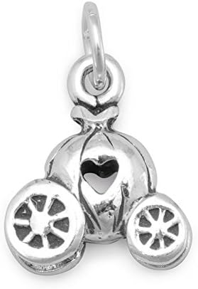 Cinderella's Carriage 3D Sterling Silver Charm