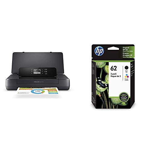 HP OfficeJet 200 Portable Printer with Wireless & Mobile Printing (CZ993A) with Std Ink Bundle