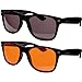 THE SLEEP DOCTOR MICHAEL BREUS PHD Luminere UV/Blue Light Blocking Glasses - Unisex 2 Pairs CLASSIC BLACK Blue Blockers