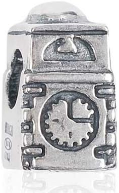 TEDORA ITALY 100% Hand-Made in Italy 925 Sterling Silver 'Campanile di Capri' Charm Beads BEBV354 Fits Pandora Bracelet