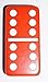 Red Double 6 Jumbo Size Red Domino Tiles in Snap Vinyl Case
