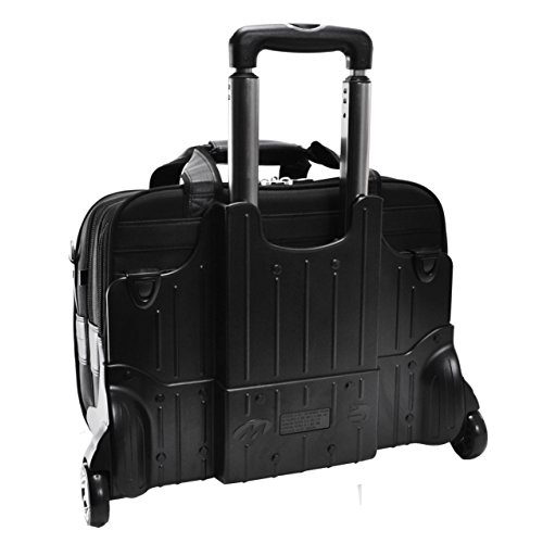 McKleinUSA CHICAGO 73585 Black 17 Detachable-Wheeled Laptop Overnight with Removable Brief