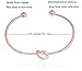 Vesungimey Love Knot Bracelet Bangle I Can't Tie The Knot Without You Bridesmaid Cards Bridesmaid Cuff Bracelet for Women Silver Gold Rose Gold Colors Available Set of 1 4 6 Rose gold 4pcs