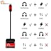 MANMAI Lightning iPhone 7 Adapter & Splitter, Hidoremi Double Lightning Headphone Audio & Charge for iPhone 7 / 7 Plus and Sync Data Compatible for iOS 10.3