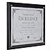 Dax 8.5 x 11 Black Certificate Award Plaque Board Slide In with Plexi Glass