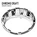 Triple Chrome Silver Front Headlight Trim Cover Bezels Compatible with 2007-2018 Wrangler Rubicon Sahara Sport JK JKU 2&4 door - Pair