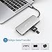 HooToo USB C Hub, 8-in-1 USB C Adapter with 4K HDMI, 100W Power Delivery, USB 3.0 Ports, 1Gbps Ethernet Port and SD/TF Card Readers for MacBook/Pro/Air, iPad Pro, Type-C Laptops and More (Silver)
