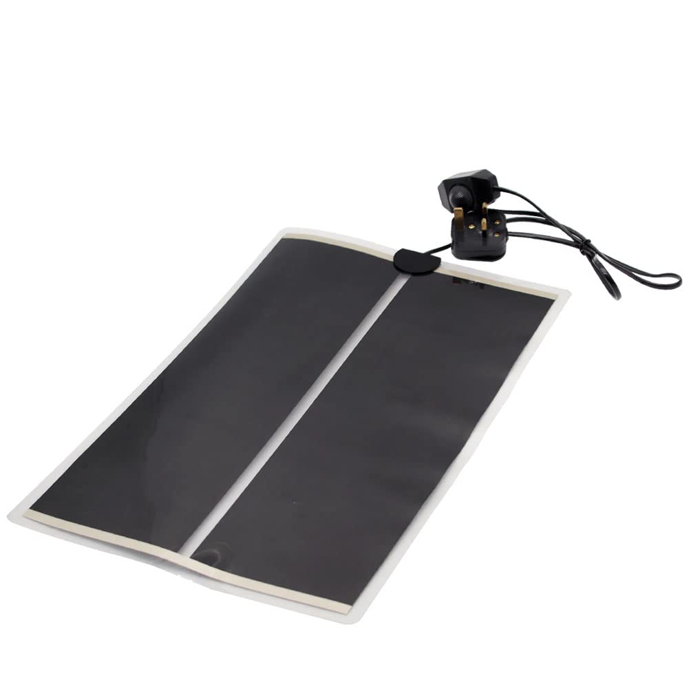 Reptile Heating Mat, Reptile Heat Pad Adjustable Temperature Control Terrarium Pet Tank Warmer Mat Pad for Small Animals Snake Turtle Tortoise Bearded Dragon Gecko (20W)