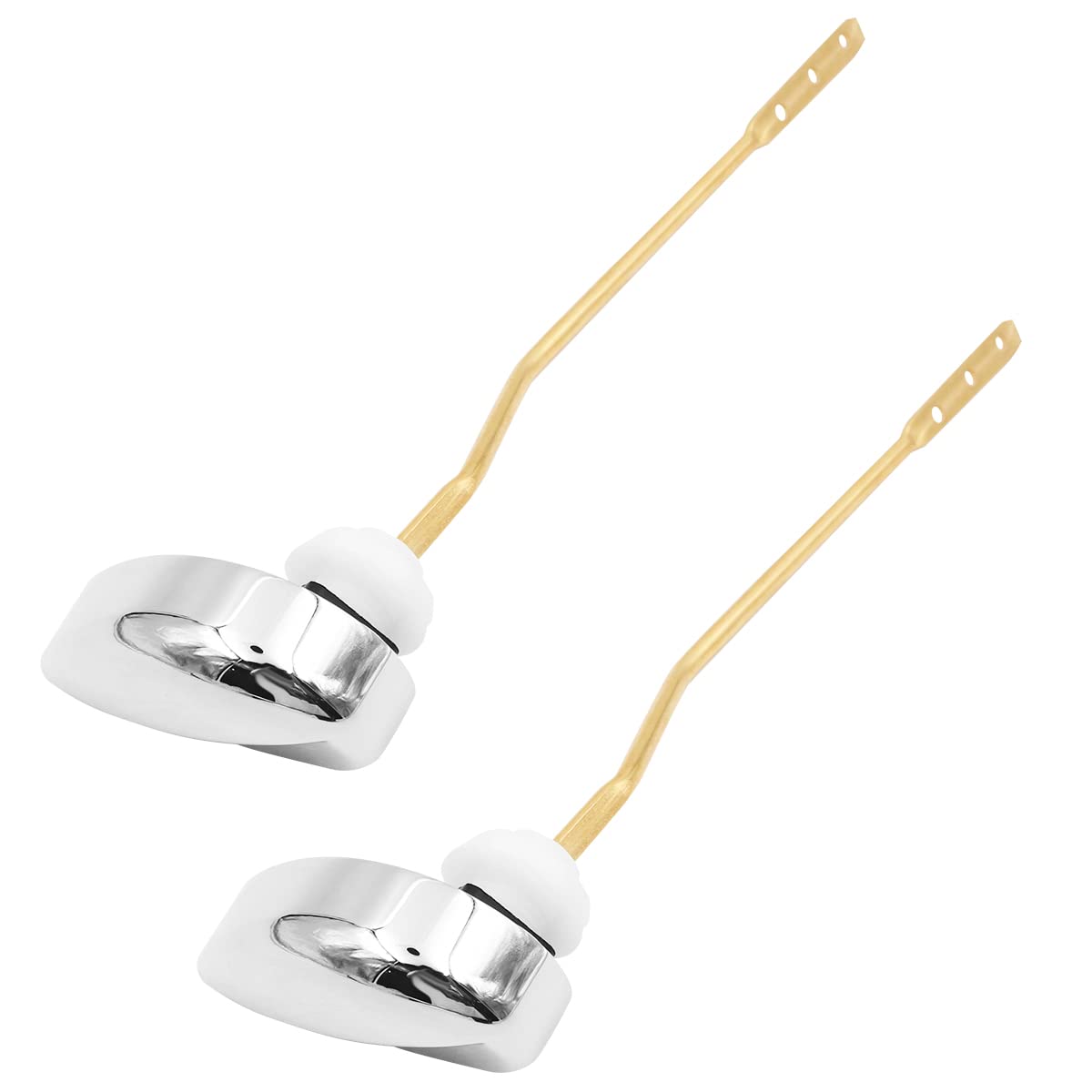 WANGCL 2 Pack Universal Side Mount Toilet Handle Tank Flush Lever Replacement Handle for Most Side Mount Toilets