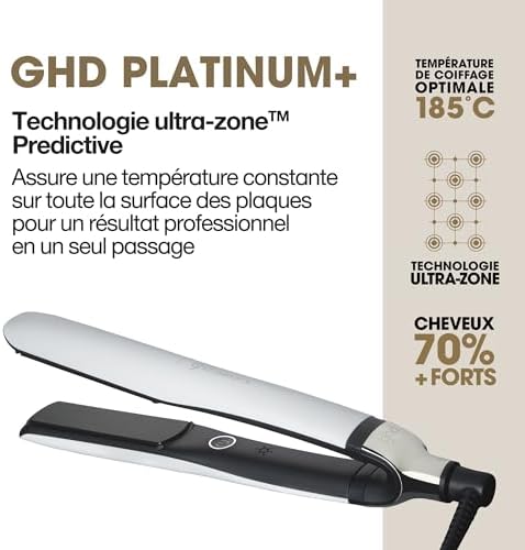 - Lisseur cheveux ghd Platinum+ - Fer à lisser professionnel