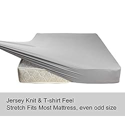 King Size Fitted Sheet Only - 4-Way Stretch Jersey