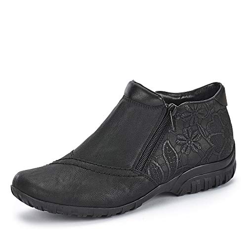 Rieker Women's Ankle Boots 73488, Black Black Black 00 00, 8 at Amazon