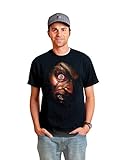 Morphsuits Men's Frantically Moving Eyeball Digital Dudz Shirt, Black, X-Large