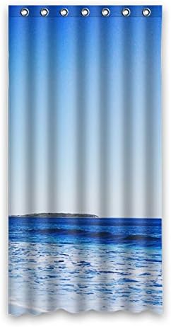 Gradual change blue ocean pattern design Polyester Fabrics waterproof bathroom Shower Curtains 36"x72" (90cm x 183cm)