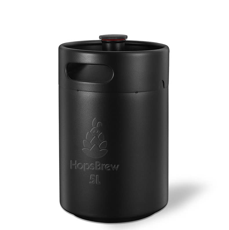 Mini 304 Stainless Steel Keg Growler (5L Standard Black)