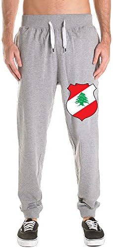 Men's Coat Of Arms Of Lebanon National Emblem Tapered Legs Long Active Jersey Pants Sweatpants Sportswear Activewear Harem Trousers Gifts With Drawstring