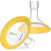 19mm Oval Flanges Shields Compatible with Medela Pumps, Replacement Parts for Pump in Style, Symphony, Swing Maxi, Harmony an