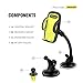 Omaker Car Mount Holder 3-in-1 Air Vent Cell Phone Holder Cradle Dashboard Windshield Universal for iPhone 7 Plus,8 Plus,X,7,6S,6,Samsung Galaxy Note S6 S7 and More