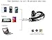 Bluetooth Headset, Wireless Lightweight Earbuds V4.0 Bluetooth Headphones Ear Hanging Business Earphone Anti Sweat Function Earpieces w/ Noise Reduction Mic for iPhons and Android Smartphones-Chrome
