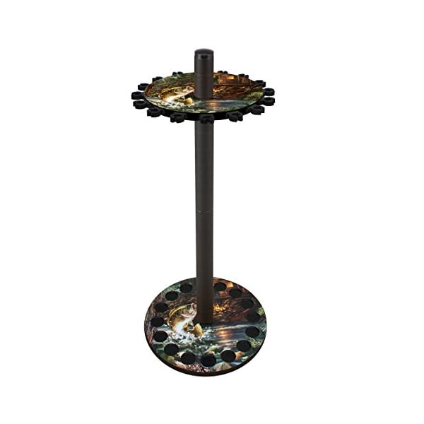 Rush-Creek-Creations-Bass-Round-16-Fishing-Rod-Storage-Rack