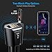 Criacr Bluetooth FM Transmitter, Car Charger with Smart Locator, 5V 2.1A USB Charging Port, Wireless In-Car Radio Adapter Car Kit, MP3 Player, Hands-free Call for iPhone, Samsung, Smartphone
