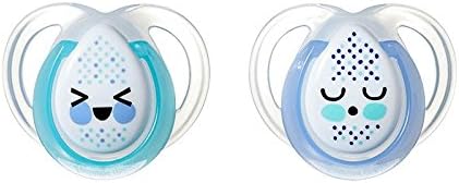 Closer To Nature Night Time Soother Twin Pack - 0-6m (Blue)