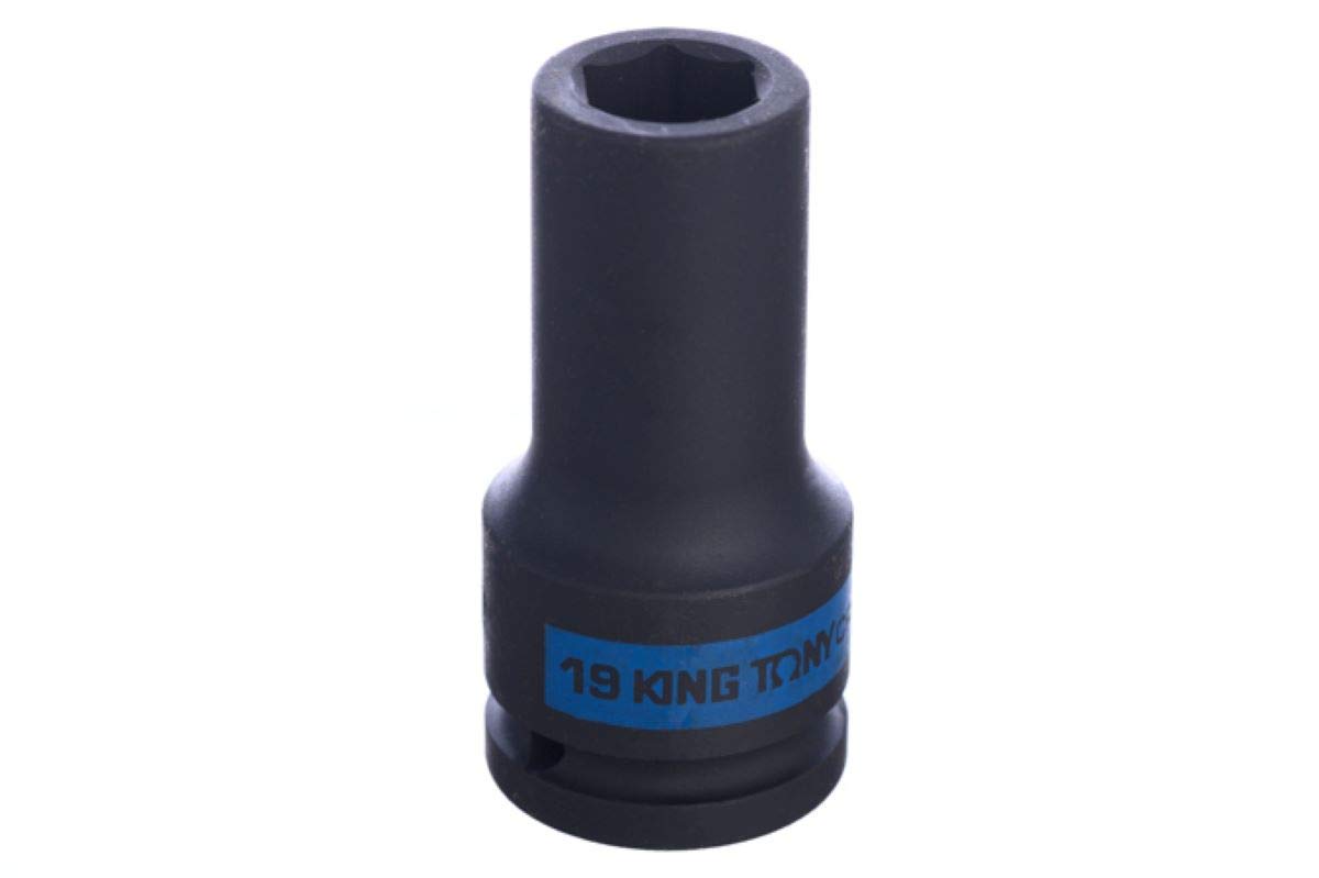 KING TONY 643519M Socket De Impacto Long 3/4" 19mm for DIYers & Professionals, Designed for Repair and Installation tasks, 19mm