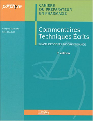 Commentaires techniques écrits
