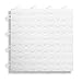 BlockTile B0US4130 Garage Flooring Interlocking Tiles Coin Top Pack, White, 30-Pack
